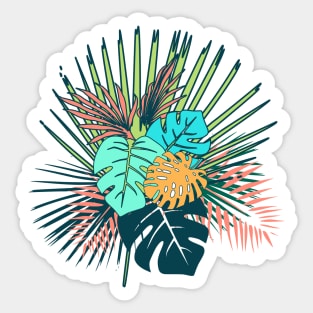 Tropical Leaves Sticker